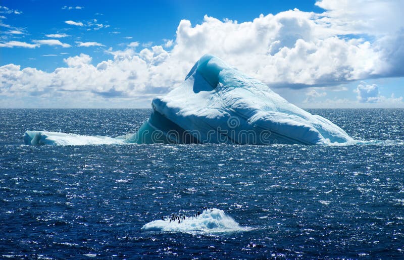 Antarctic ice island