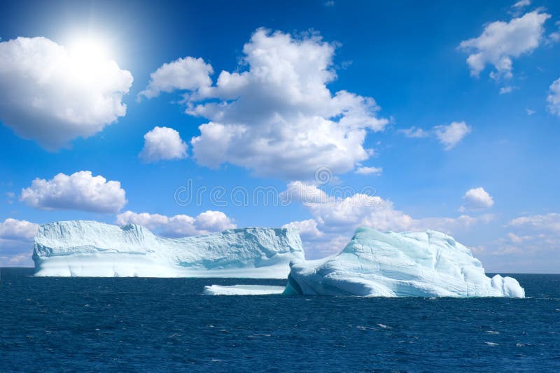 Antarctic ice island