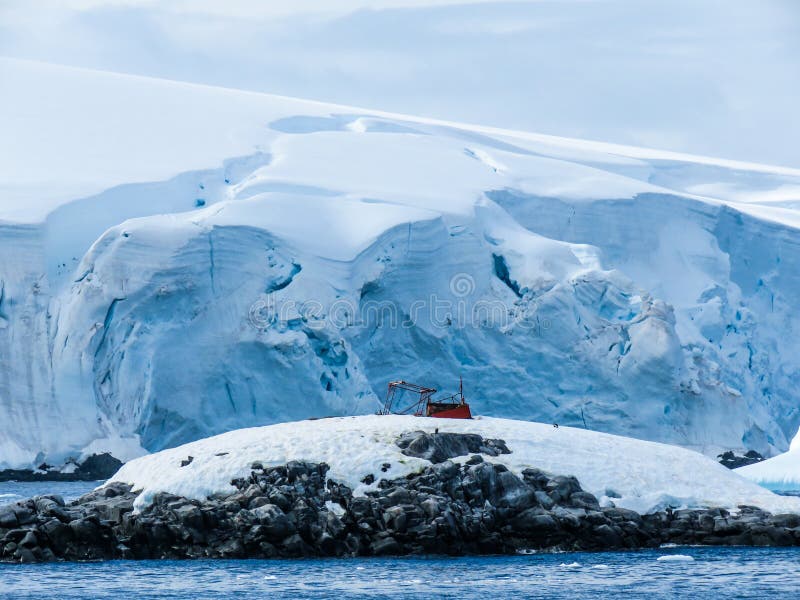Antarctica in winter stock image. Image of cold, waves 110762103