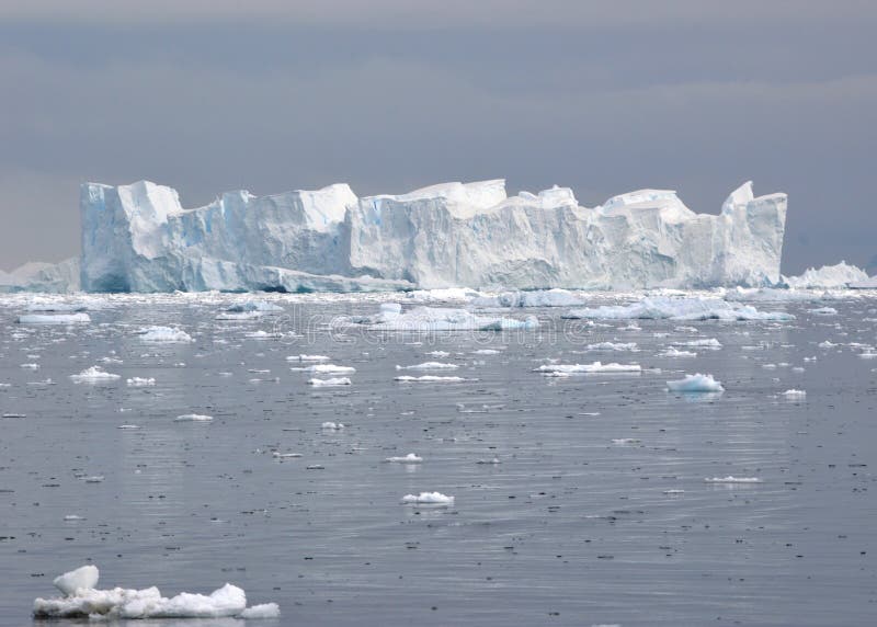 Iceberg and chunks of ice in Antarctica, taken while kayaking. Iceberg and chunks of ice in Antarctica, taken while kayaking