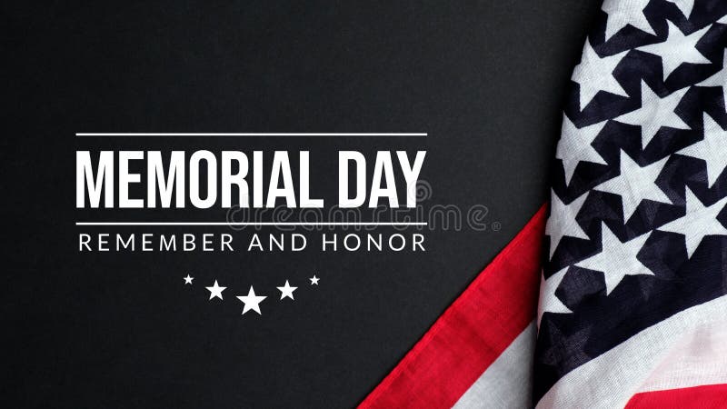 Antecedentes del día de la conmemoración. recordar y honrar con la bandera estadounidense