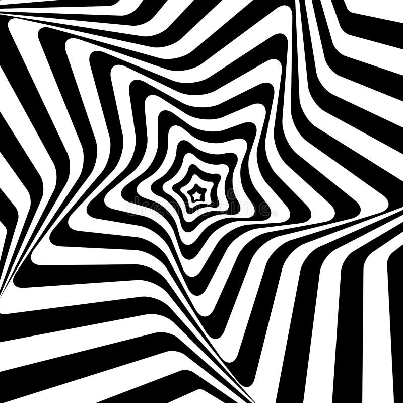 Antecedentes hipnóticos blancos y negros. Vector stock de ilustración Antecedentes hipnóticos blancos y negros. Vector stock de ilustración