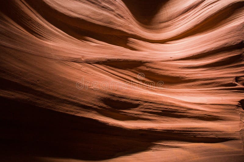 View of the sandstone patterns in the Antelope canyon, Arizona