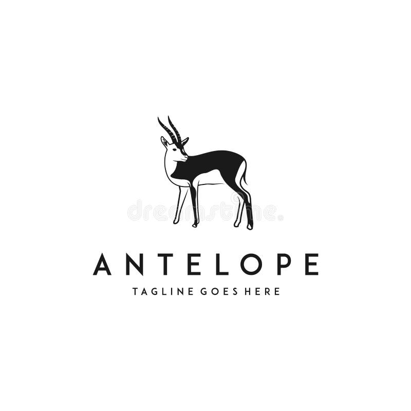 Antelope Logo Vector Illustrations Design Icon Logo Stock Vector