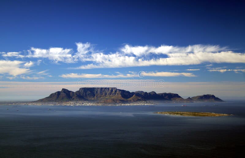 Cabo da Boa Esperança visto do ar foto de stock