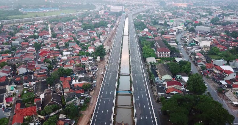 Antena krajobraz Becakayu autostrada płatna w Dżakarta