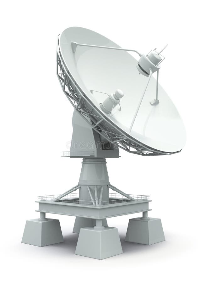 Antena satelitarna. Communiation. royalty ilustracja
