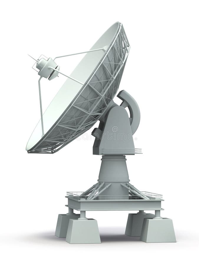 Antena satelitarna. Communiation. royalty ilustracja