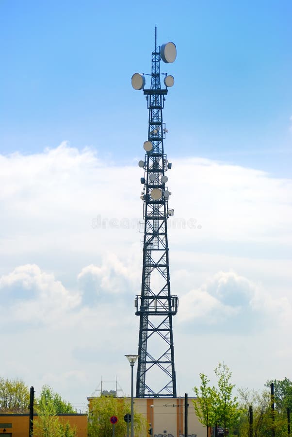 Antenna construction. stock photo. Image of gain, radio 5129368