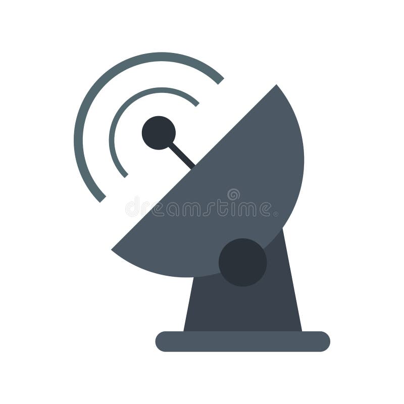 Dish Antenna Transmitter Wireless Stock Vector Illustration of