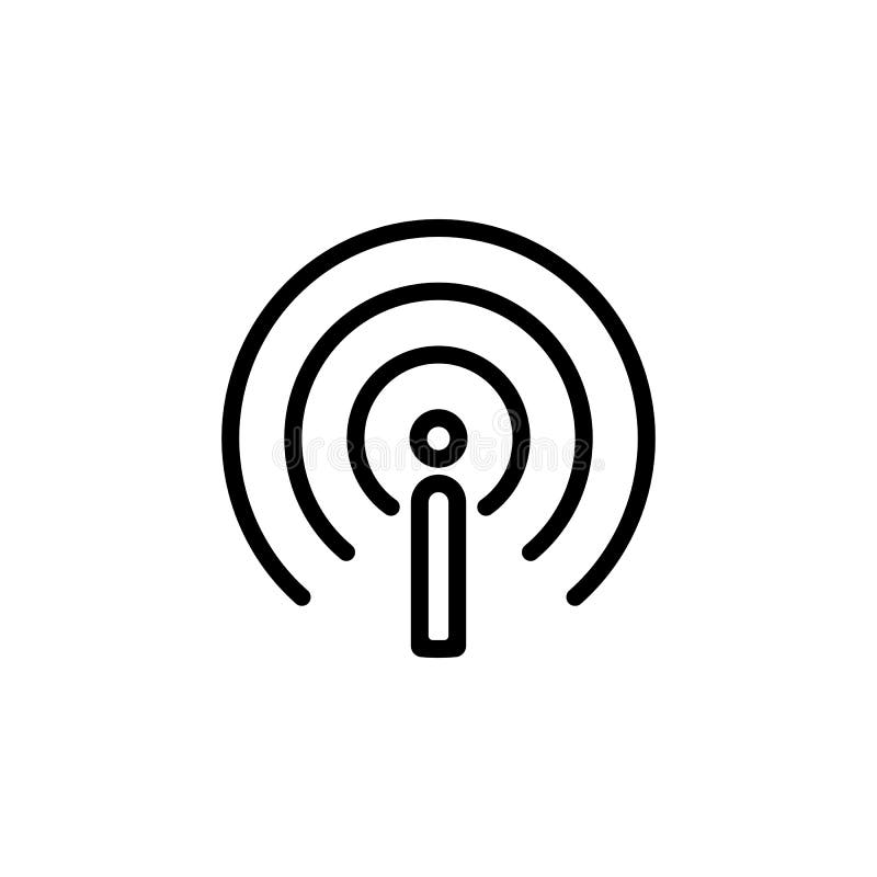 Antenna Sign Icon. Element of Minimalistic Icons for Mobile Concept and