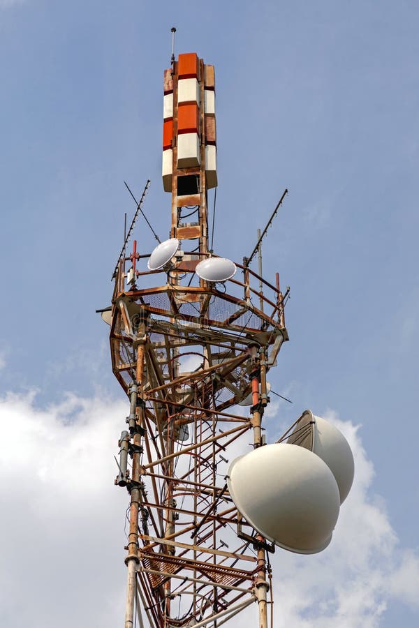 TV Tower antenna stock image. Image of device, architecture 24285741