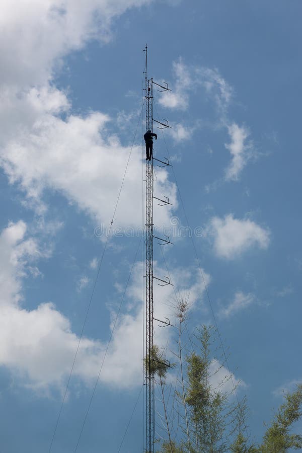 Antenna tower stock photo. Image of cellular, digital 80828186