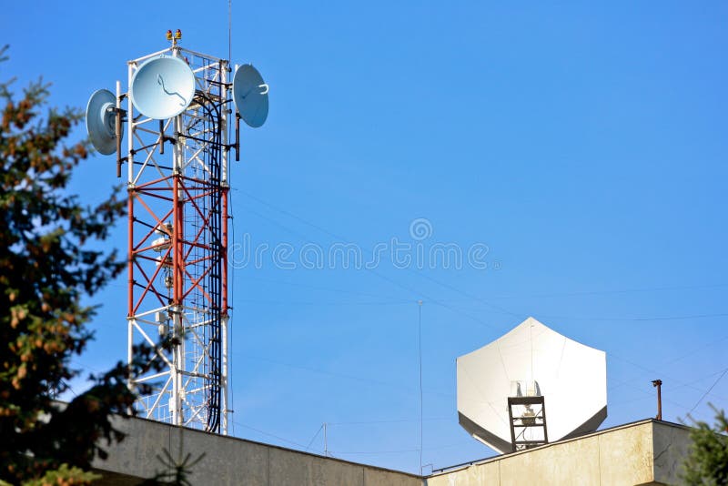 Antennas royalty free stock photo