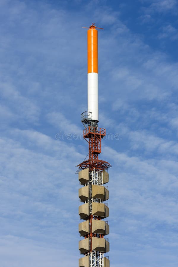 Antennas for Television Broadcasting Stock Photo Image of pylon