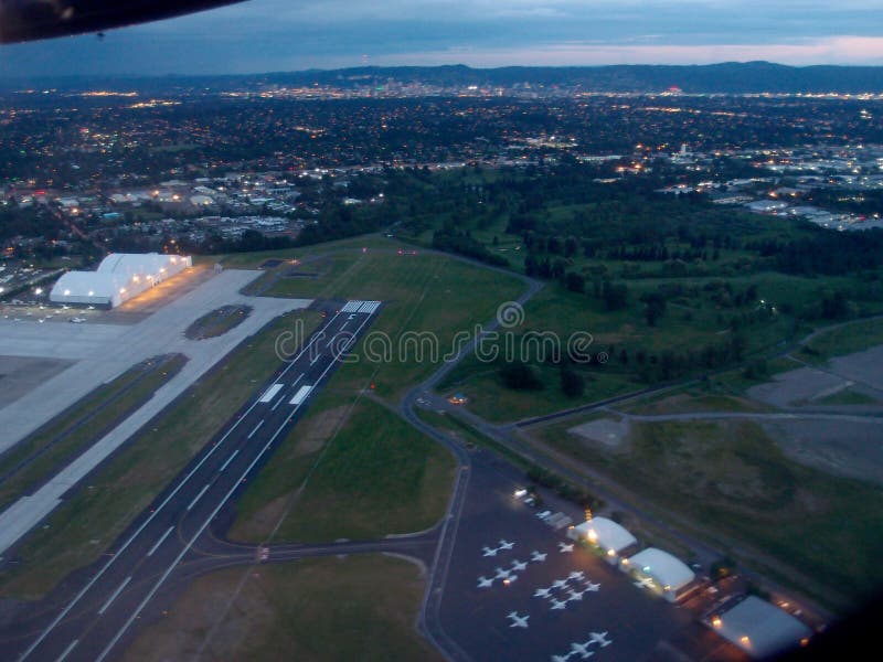 Antenne d'aéroport international de Portland photos stock Antenne d'aéroport international de Portland photos stock