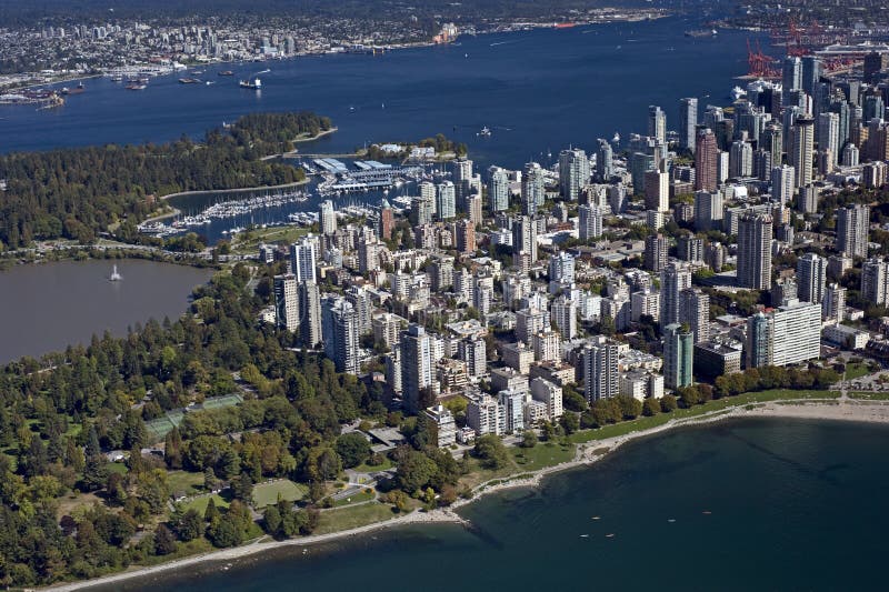 Antenne de Vancouver photo stock Antenne de Vancouver photo stock
