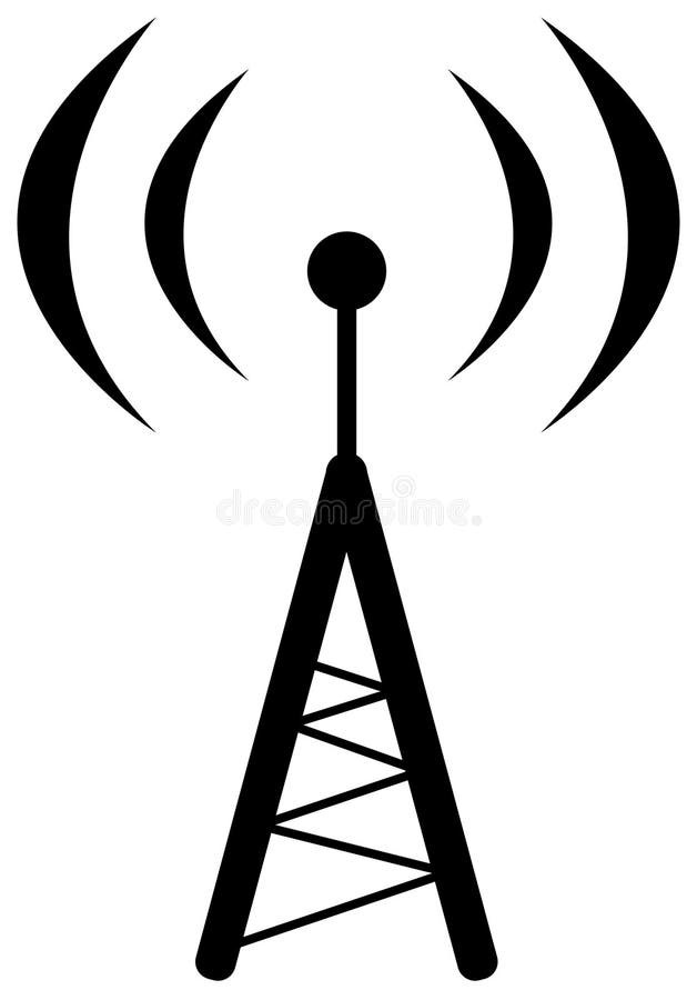 antennradiosymbol vektor illustrationer antennradiosymbol vektor illustrationer