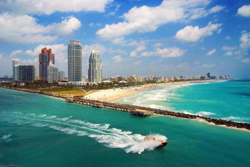 anteny plażowy Miami południe widok