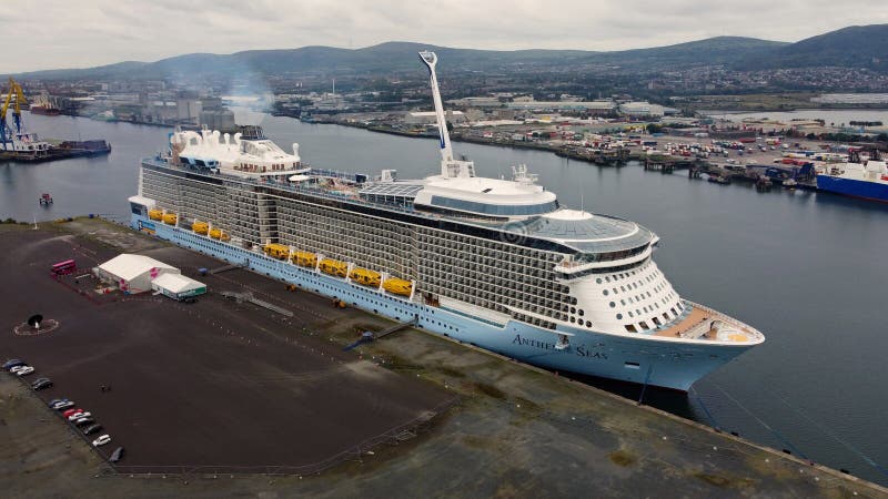 cruise ships moored in belfast