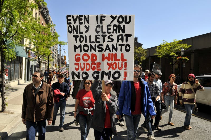 Anti GMO rally. stock image Anti GMO rally. stock image