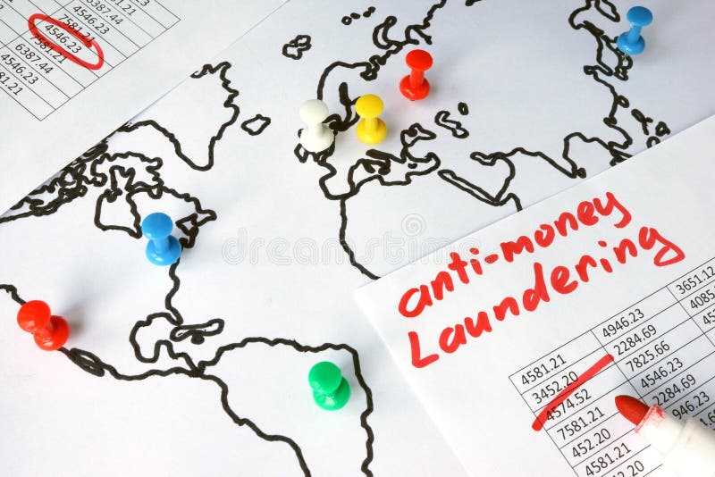 Anti-money laundering AML concept.