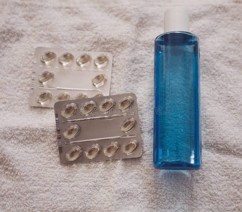 Antibacterial Soap and Tablets Stock Photo Image of disposable