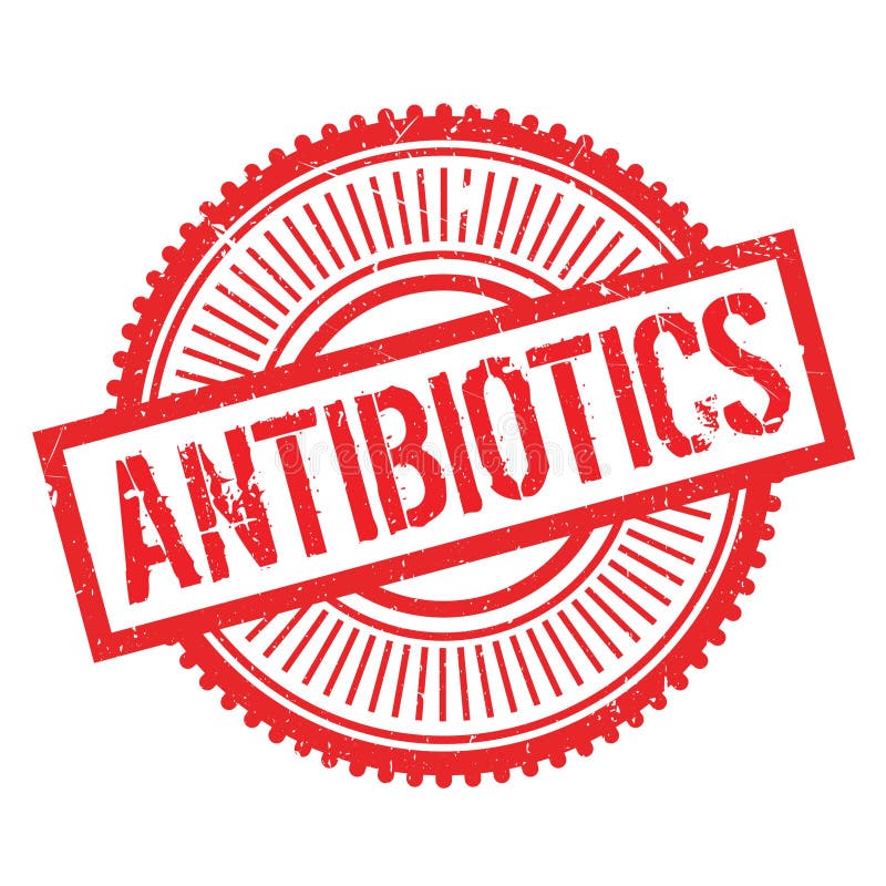 Antibiotics stamp rubber grunge royalty free illustration Antibiotics stamp rubber grunge royalty free illustration