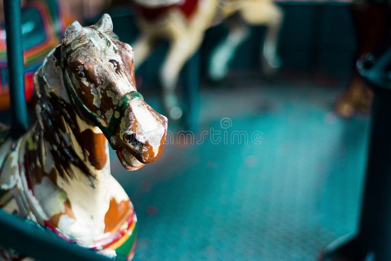 Antiek Carrouselpaard royalty-vrije stock foto's Antiek Carrouselpaard royalty-vrije stock foto's