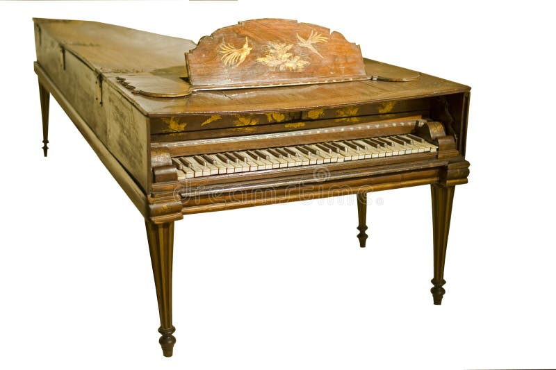 Antieke piano stock afbeelding Antieke piano stock afbeelding