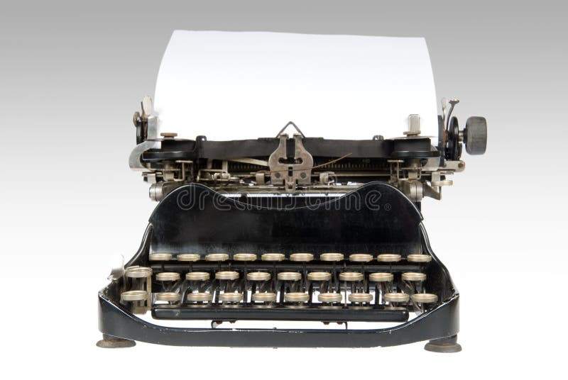 Antieke retro typemachine stock afbeeldingen