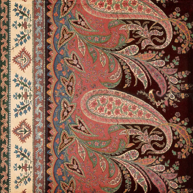 Antieke Uitstekende Paisley Indische achtergrond Antieke Uitstekende Paisley Indische achtergrond