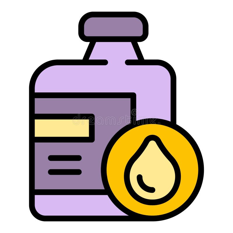 Antifreeze bottle icon vector flat stock illustration