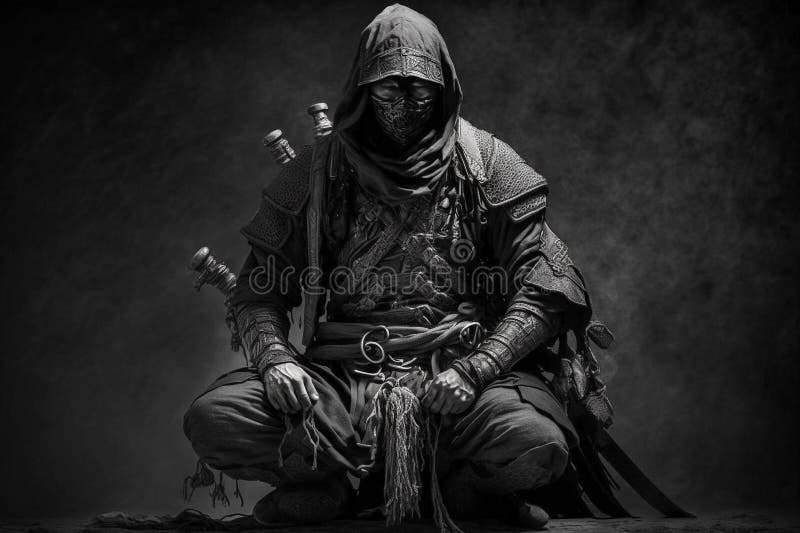 Vetores de Personagem De Assassino Ninja Em Um Traje Completo Preto Lutar  Com Garras Arte Marcial Japonesa Vector Ilustração e mais imagens de Adulto  - iStock