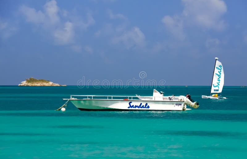 Power or sailboats are just some of the fun activities available on vacation at Sandals all inclusive resort on the waters of Dickenson Bay located on the Caribbean island of Antigua. Power or sailboats are just some of the fun activities available on vacation at Sandals all inclusive resort on the waters of Dickenson Bay located on the Caribbean island of Antigua.