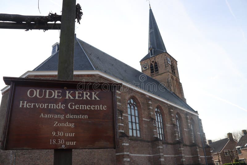 Oude Kerk Aan De Ijssel Antigua Iglesia Reformada Llamada Oude Kerk En El Centro De La Ciudad