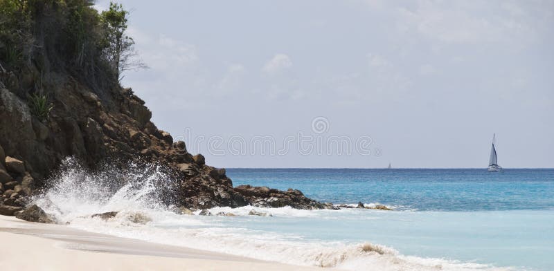 antigua liggandehav royaltyfri bild antigua liggandehav royaltyfri bild