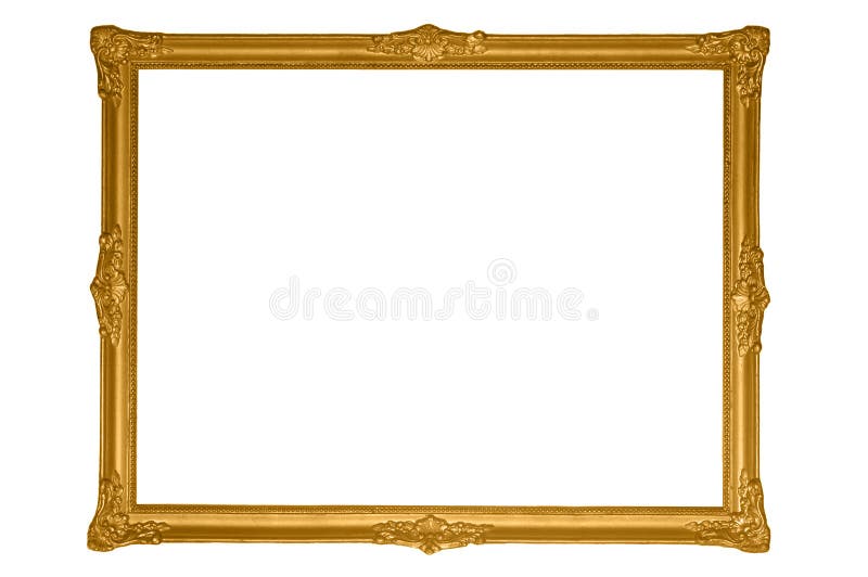 Antik ramguld royaltyfri foto