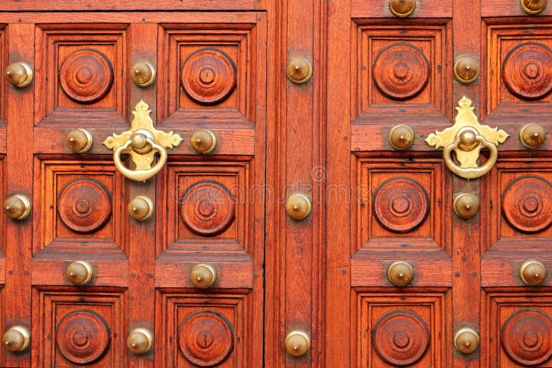 Antique, hand crafted wooden door, Stone Town, Zanzibar. Antique, hand crafted wooden door, Stone Town, Zanzibar