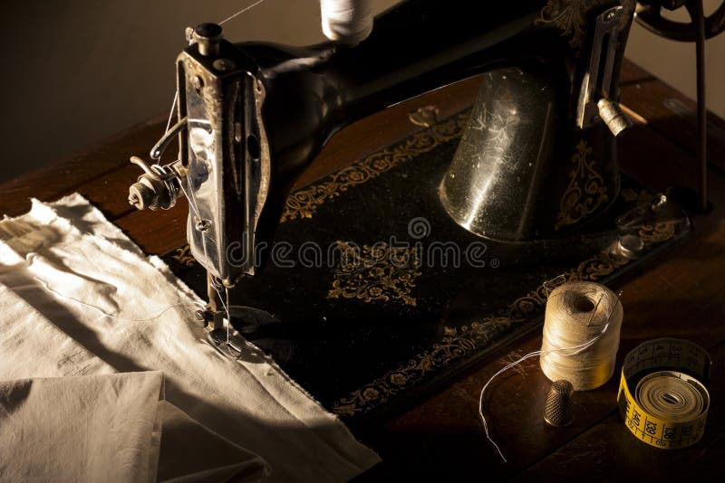 Antike Nähmaschine stockbild Antike Nähmaschine stockbild
