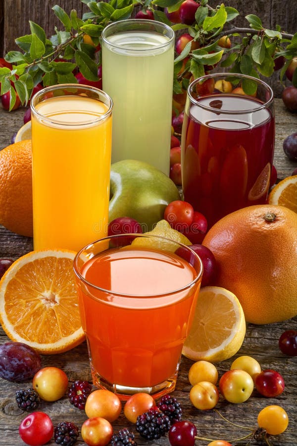Antioxidant juices stock photography