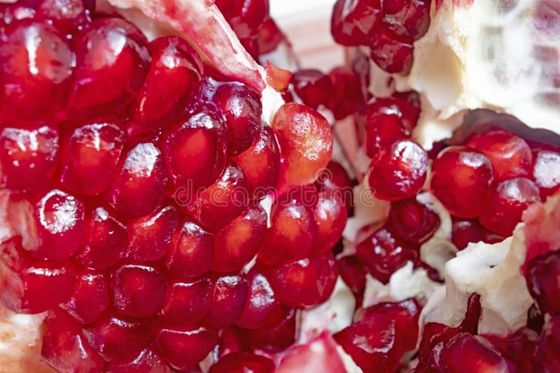 Antioxidant Source Pomegranate Fruit and Seeds Stock Photo Image of