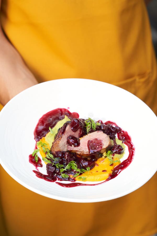 Antipasto Salad with Fresh Meat, Cheese and Vegetables Stock Photo