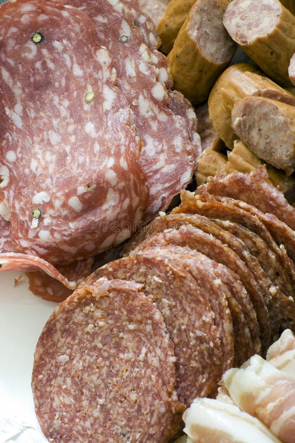 Antipasto; Meat And Cheese Platter Stock Image Image of dish, sausage