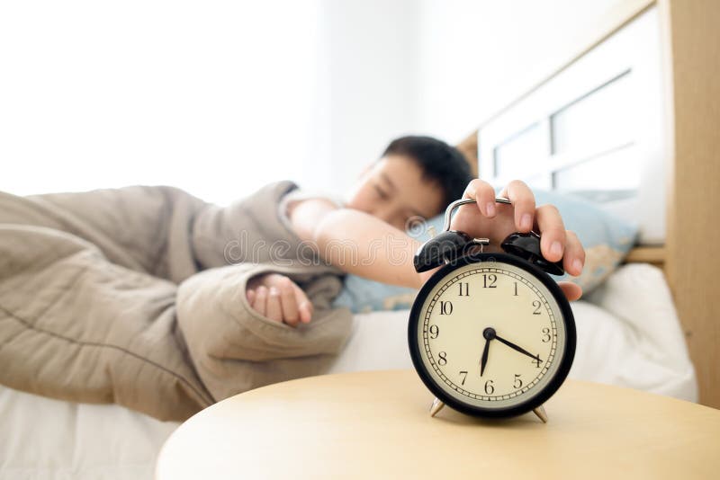 Antique Alarm Clock in the Bedroom Stock Image Image of black, clock