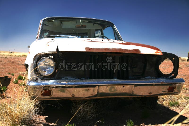 Antique american car stock photo