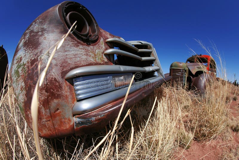 Antique american cars stock photo
