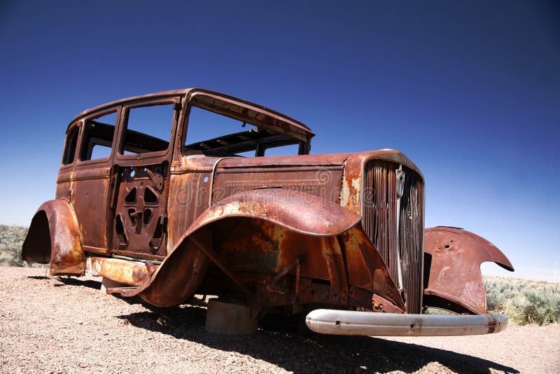 Antique american ford royalty free stock photo