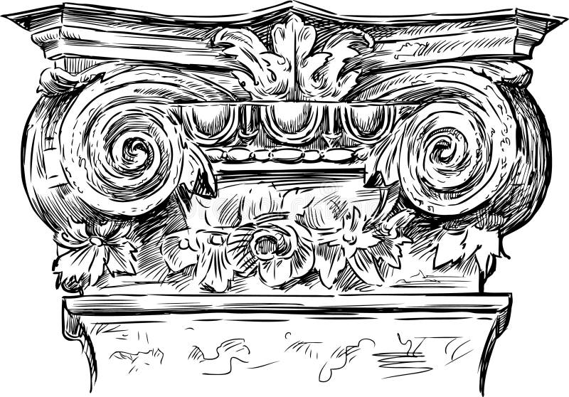 Pillar stock vector. Illustration of column, decor, architecture - 32837055