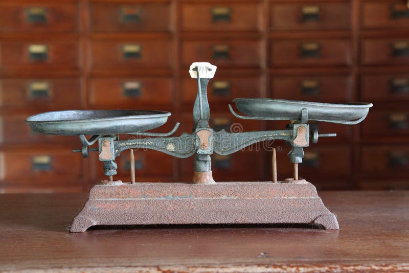 Antique balance scale stock image. Image of store, measuring 14002413